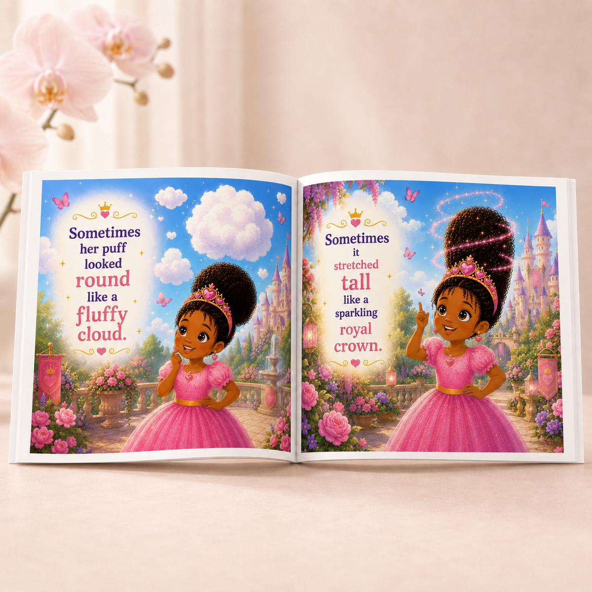 Crowned in Color: Princess Nia's Magical Puff (Children's Story Book)