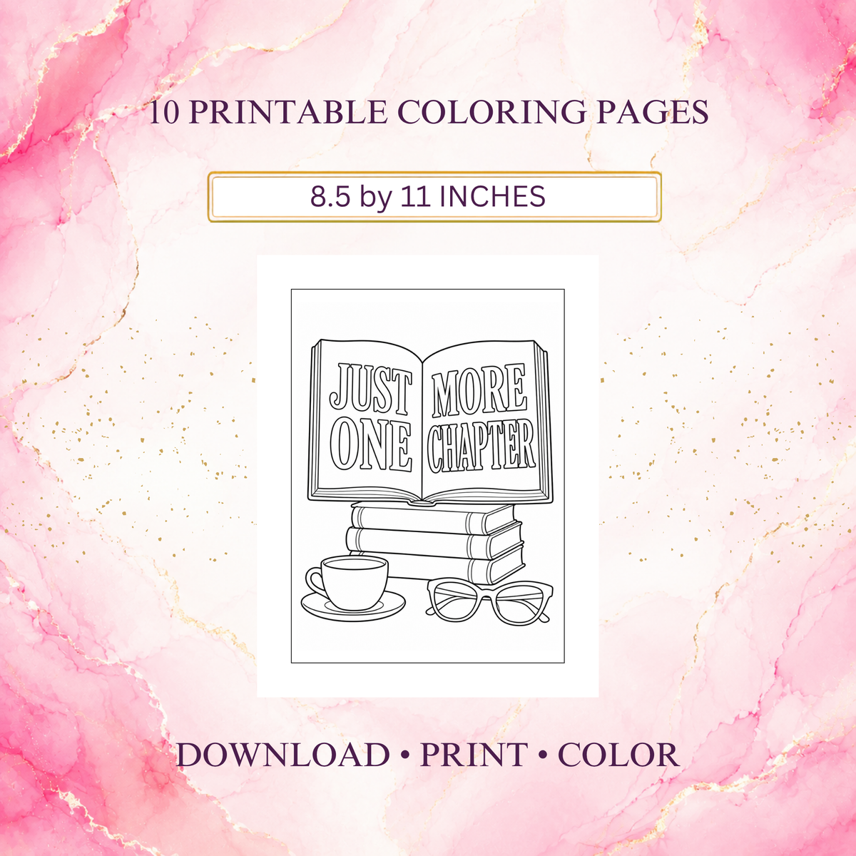 Confidently Me: Fashion & Affirmations Print to Color Collection