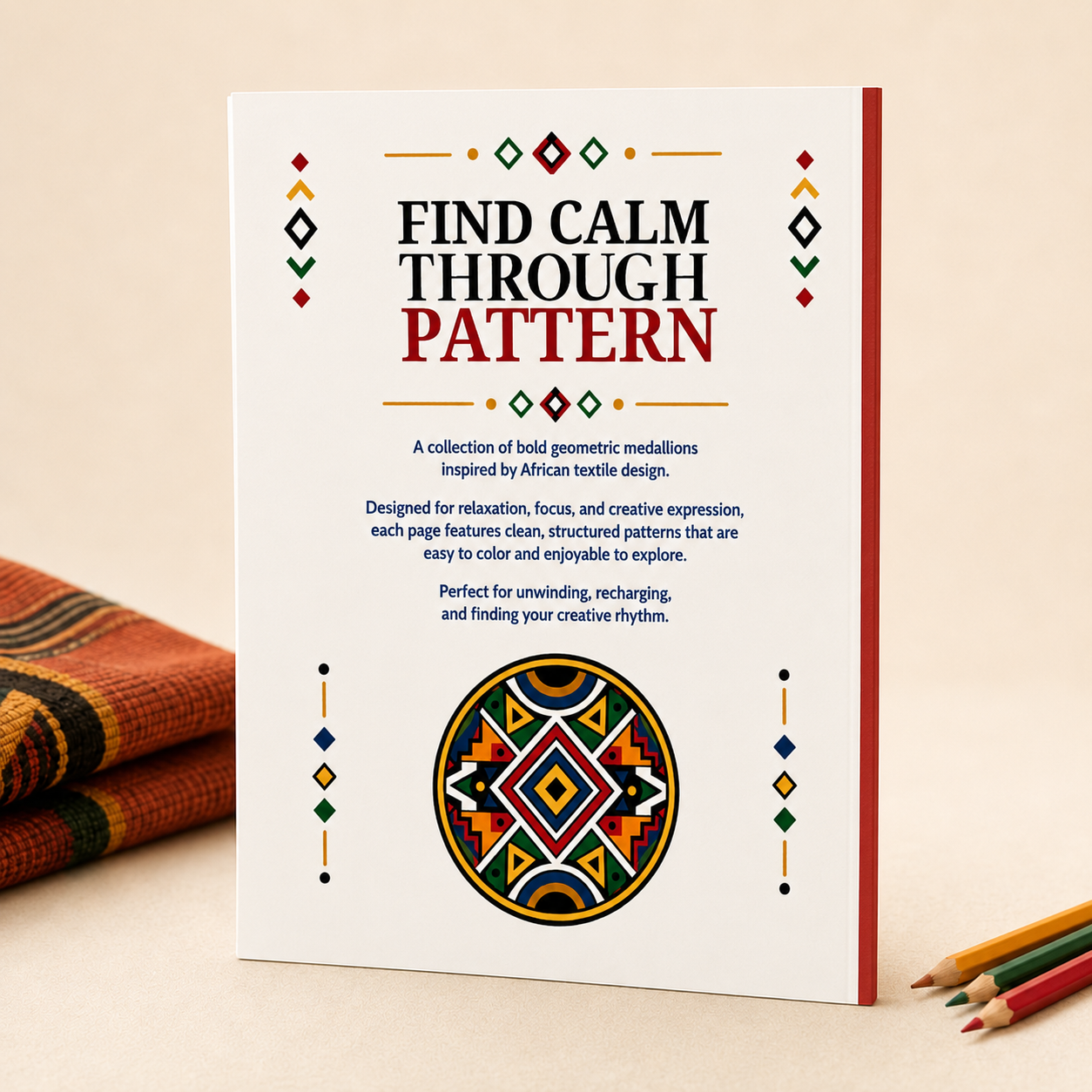 African Textile Medallions: Bold Geometric Patterns