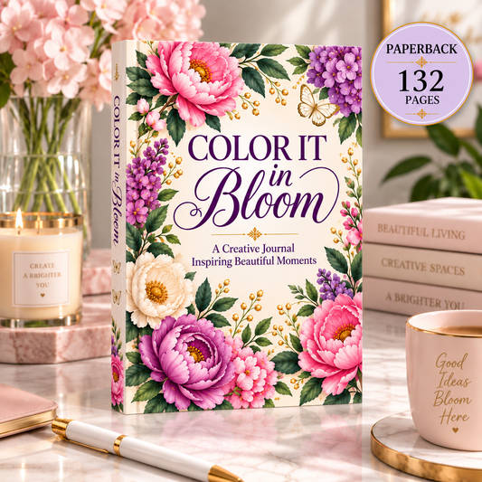 Color It in Bloom: A Creative Journal Inspiring Beautiful Moments (Paperback)