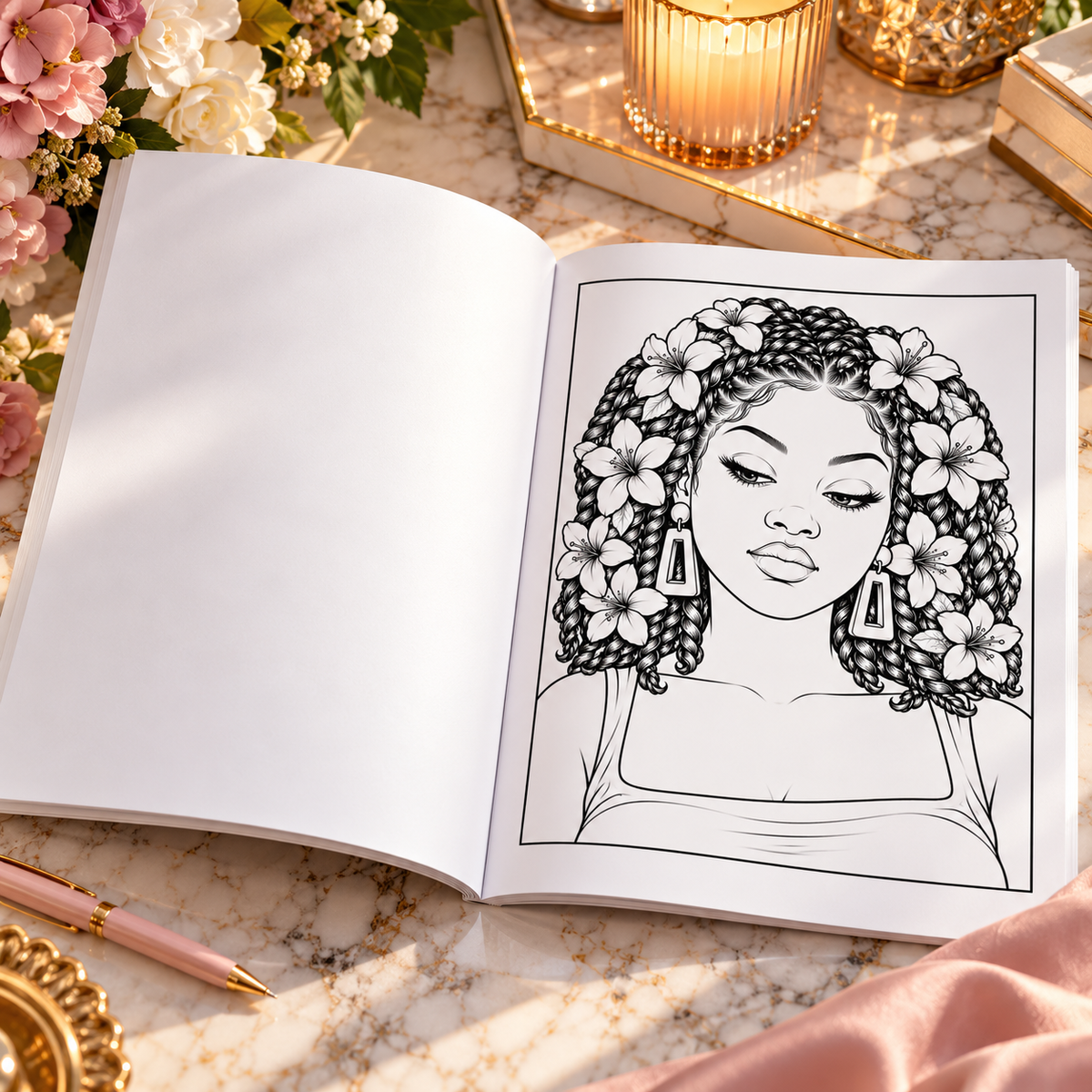 Crown Her in Bloom: A Celebration of Beautiful Women & Botanical Hairstyles