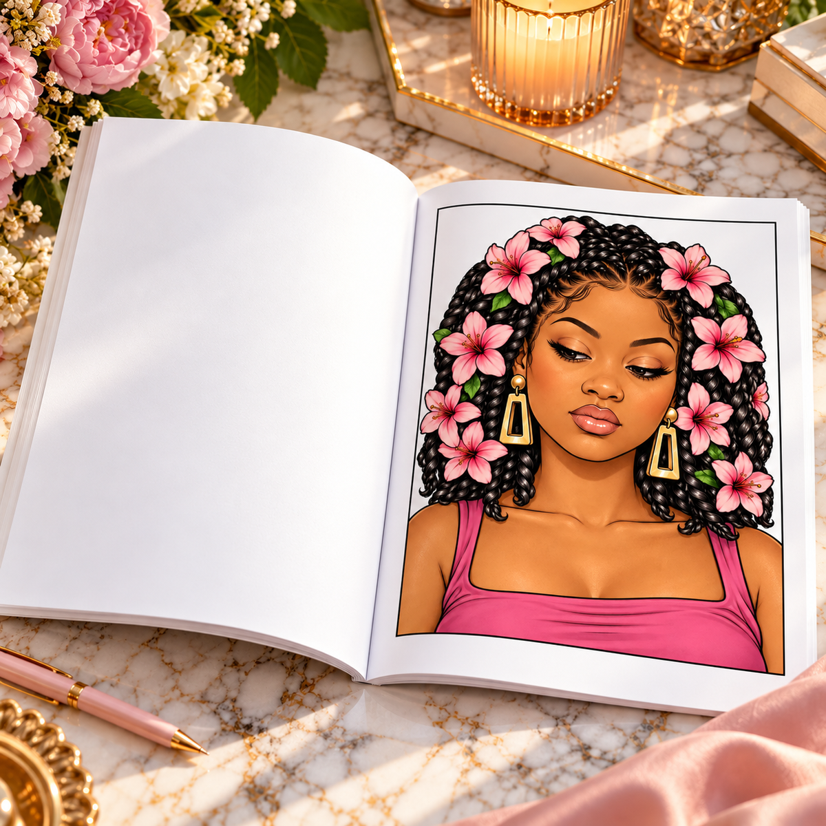 Crown Her in Bloom: A Celebration of Beautiful Women & Botanical Hairstyles