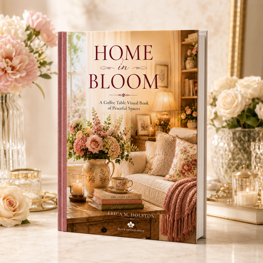 Home in Bloom hardcover book cover by Erica M. Holston – Black Orchid Press