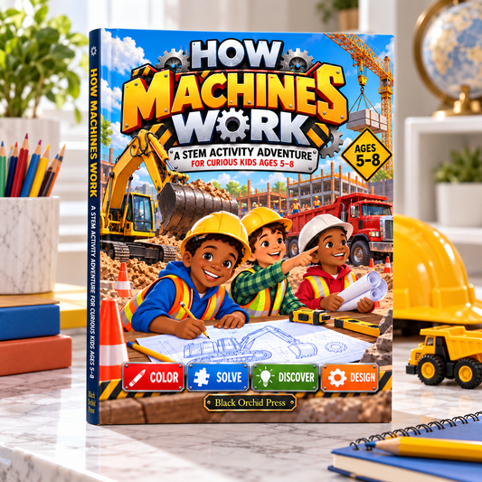 HOW MACHINES WORK: A STEM Activity Adventure for Curious Kids Ages 5–8 | 30 Fun STEM Activities