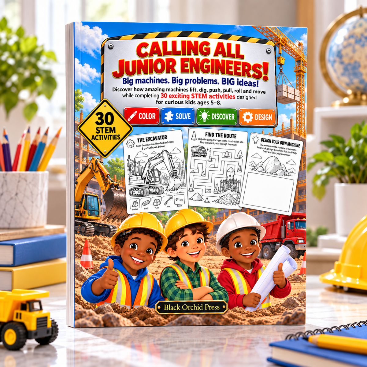 HOW MACHINES WORK: A STEM Activity Adventure for Curious Kids Ages 5–8 | 30 Fun STEM Activities