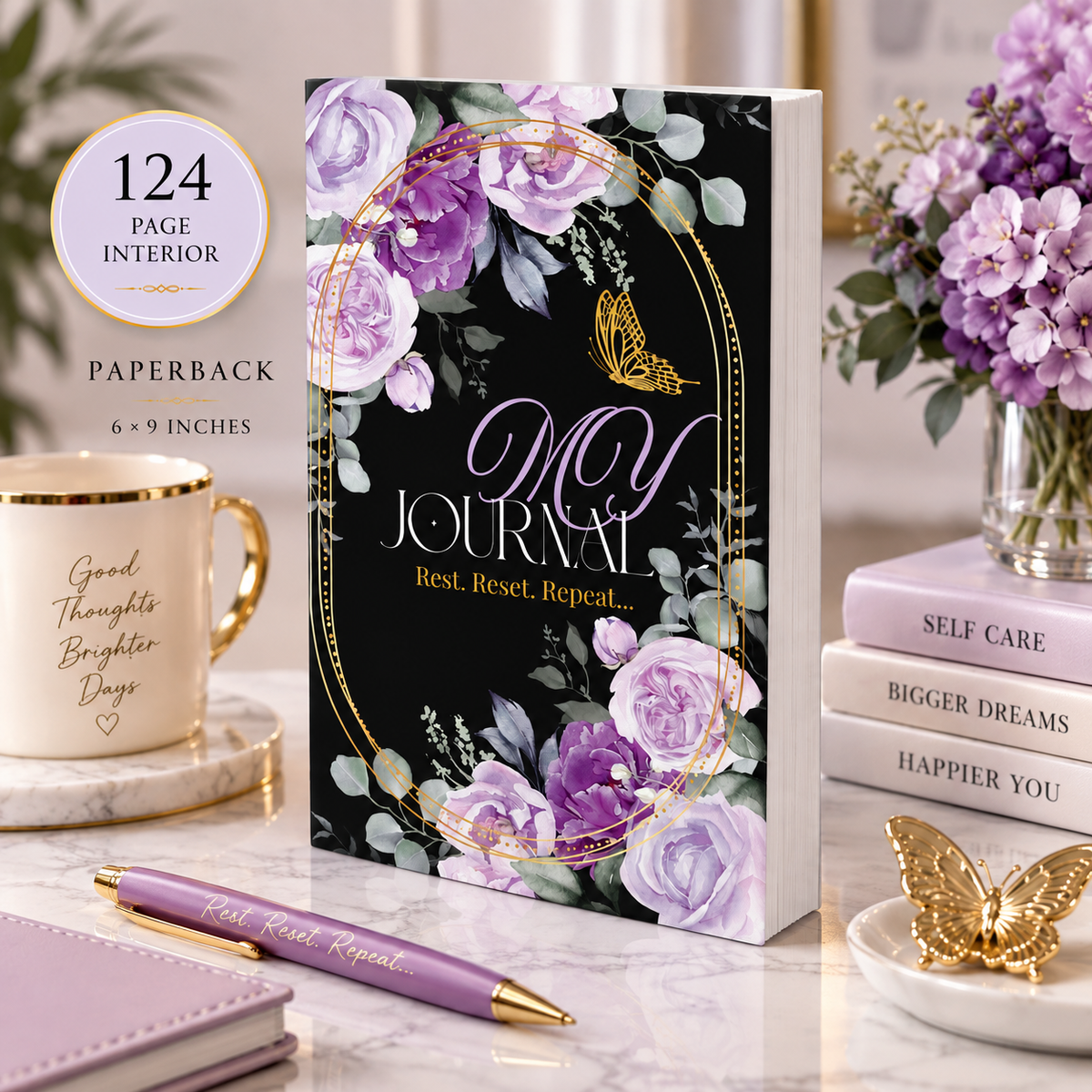 My Journal: Rest. Reset. Repeat. (Paperback)
