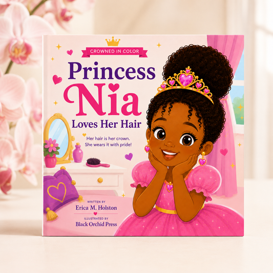 Crowned in Color: Princess Nia Loves Her Hair (Children's Story Book)