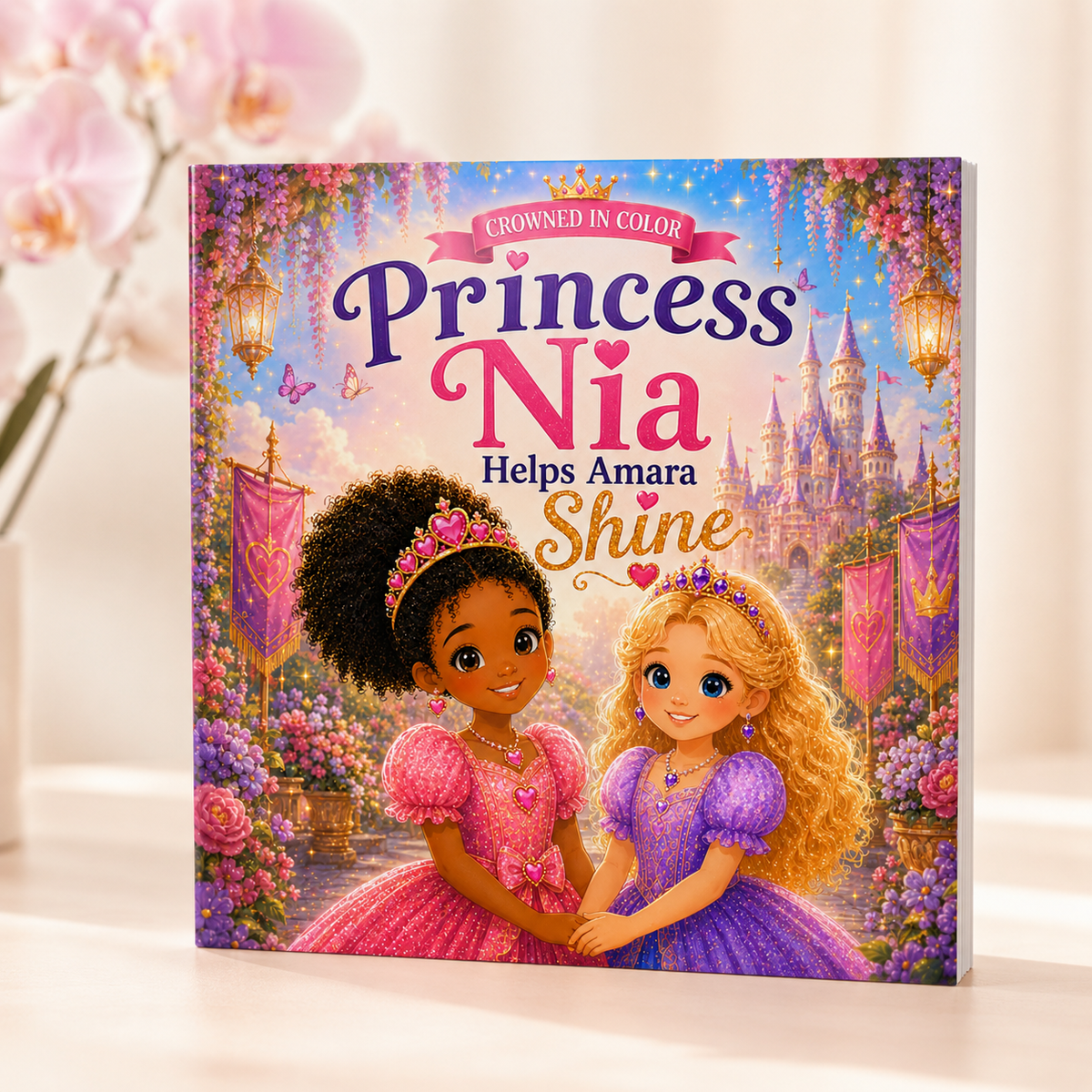 Crowned in Color: Princess Nia Helps Amara Shine (Children's Story Book)