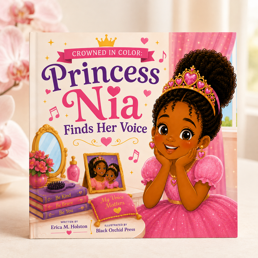 Crowned in Color: Princess Nia Finds Her Voice (Children's Story Book)