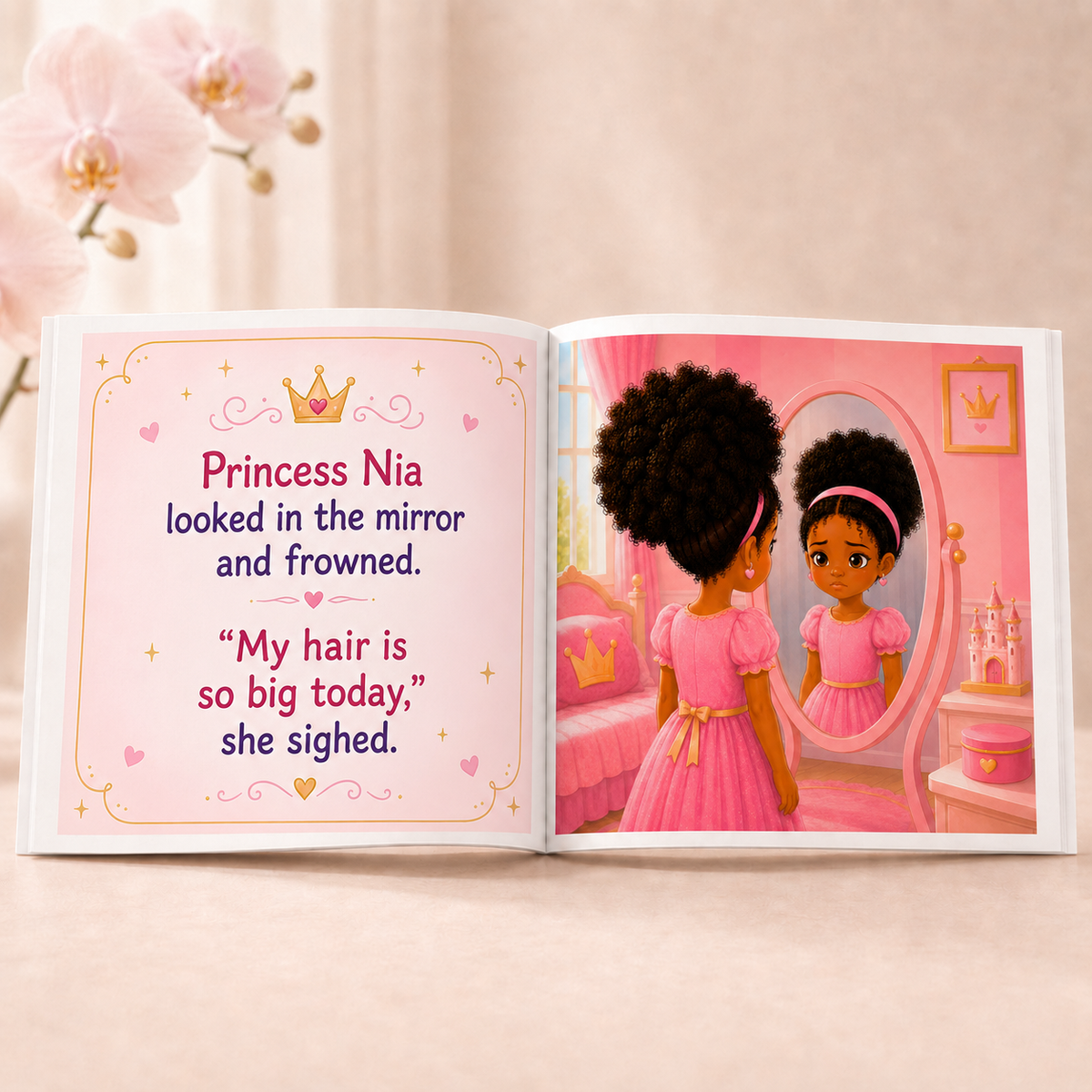 Crowned in Color: Princess Nia Loves Her Hair (Children's Story Book)