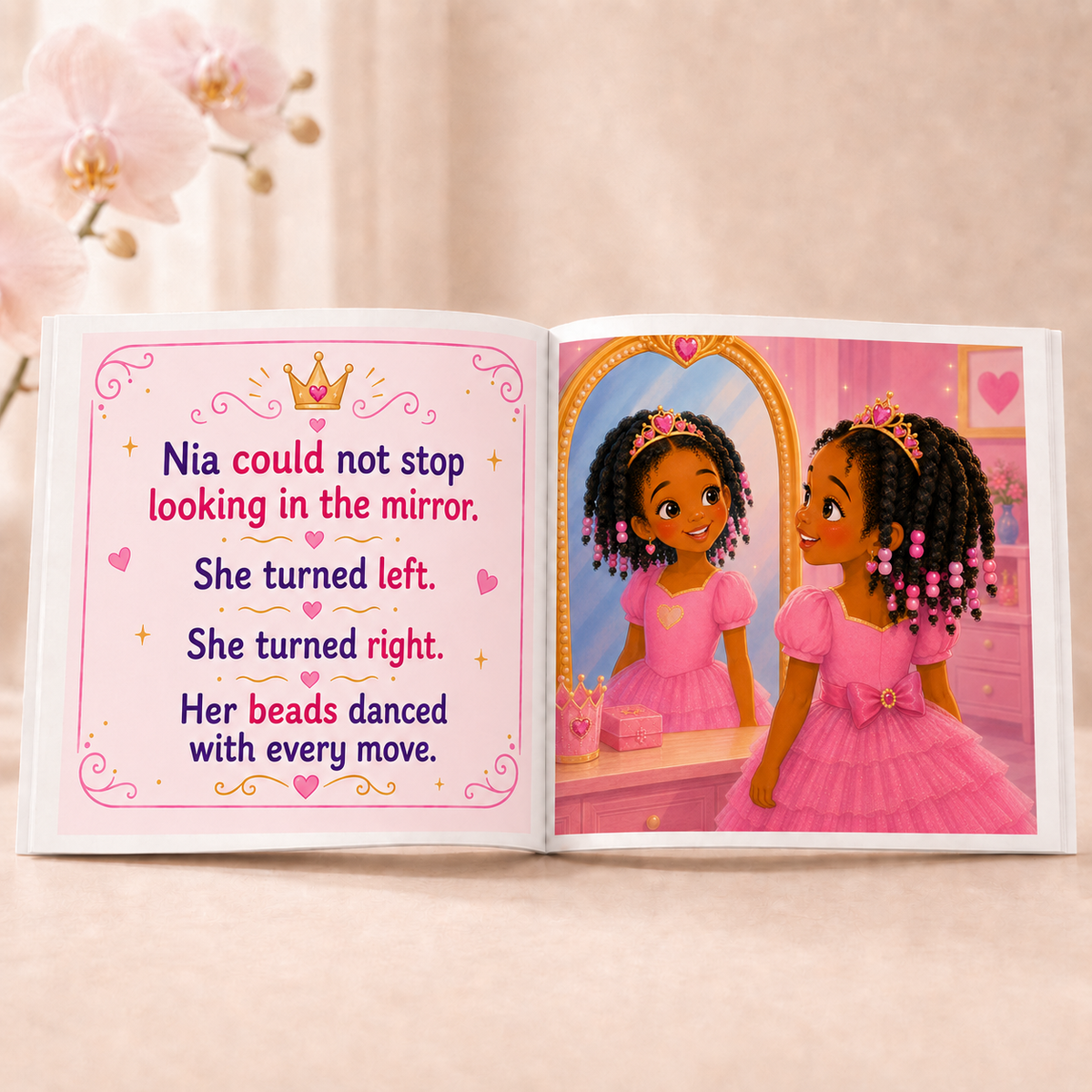 Crowned in Color: Princess Nia Loves Her Hair (Children's Story Book)