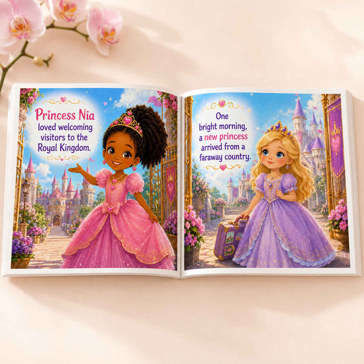 Crowned in Color: Princess Nia Helps Amara Shine (Children's Story Book)