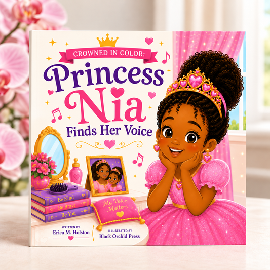 Crowned in Color: Princess Nia Finds Her Voice (Children's Story Book)