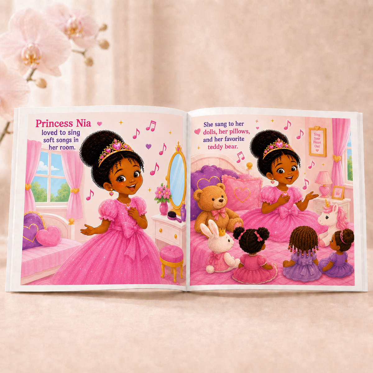 Crowned in Color: Princess Nia Finds Her Voice (Children's Story Book)