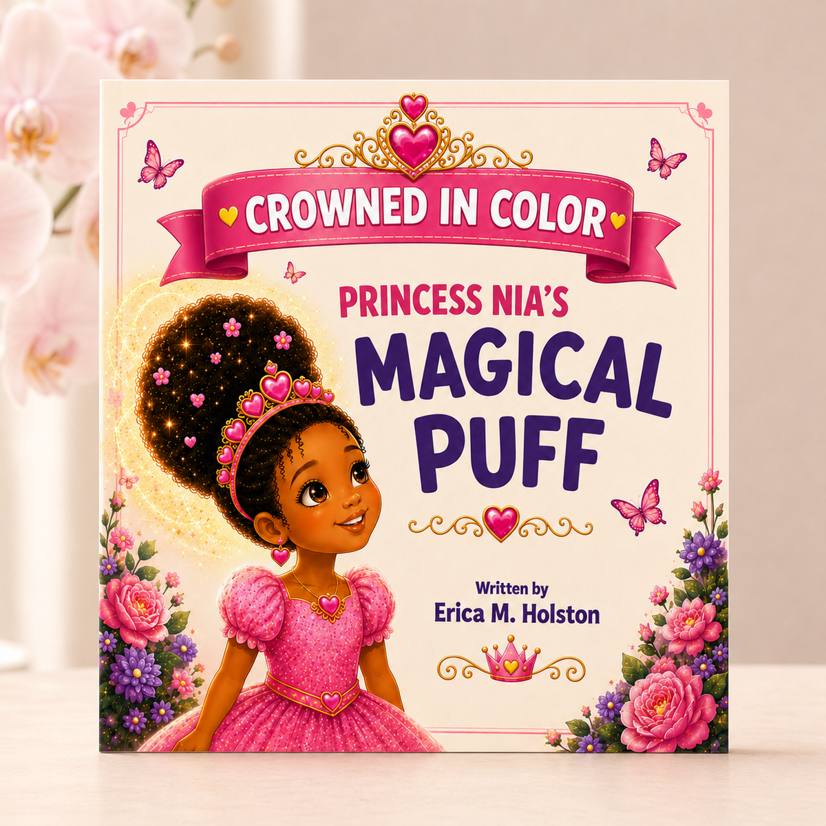 Crowned in Color: Princess Nia's Magical Puff (Children's Story Book)