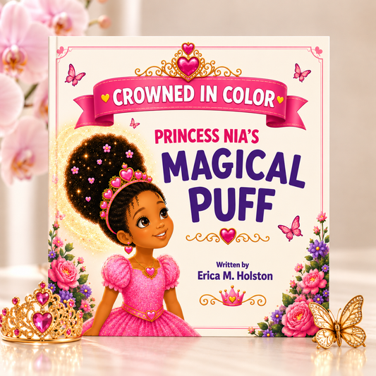 Crowned in Color: Princess Nia's Magical Puff (Children's Story Book)
