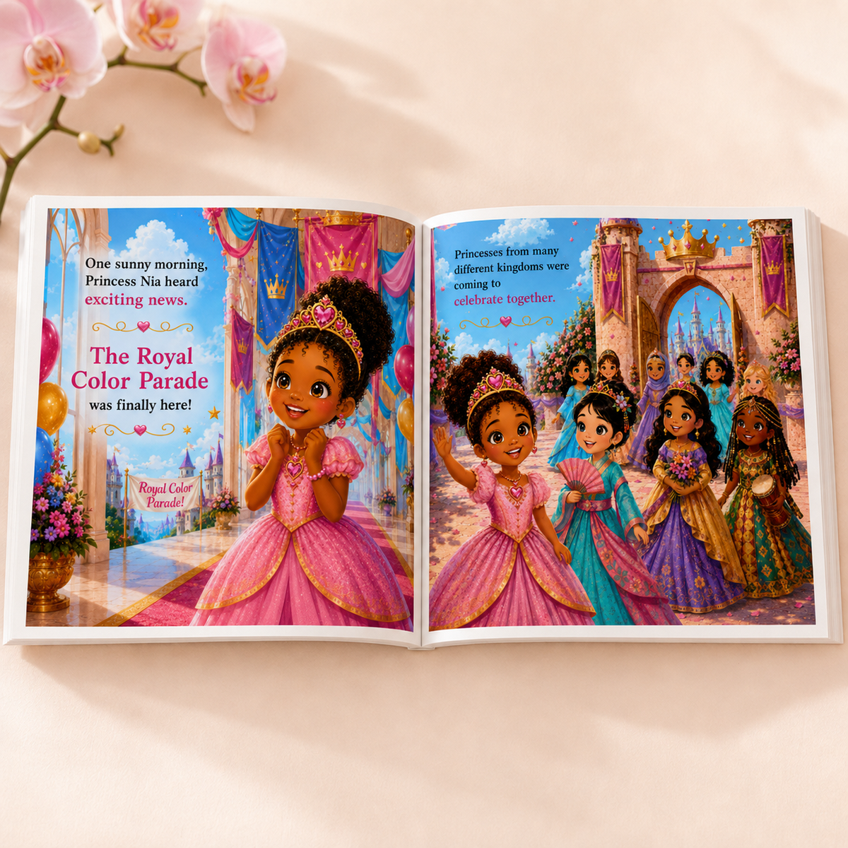 Crowned in Color: Princess Nia and the Royal Color Parade (Children's Story Book)