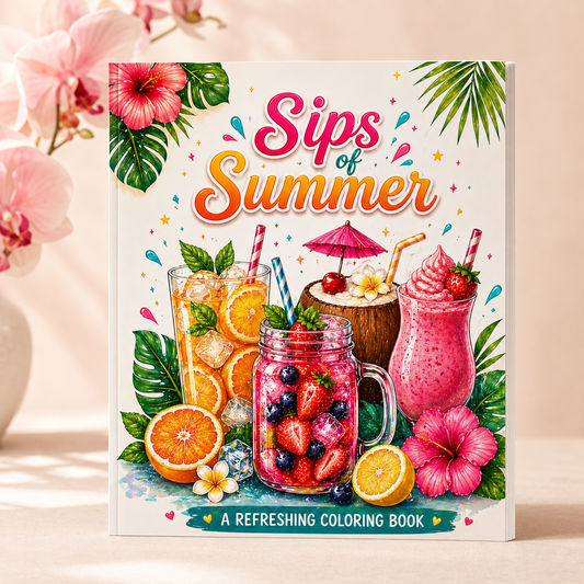 Sips of Summer: A Refreshing Coloring Book