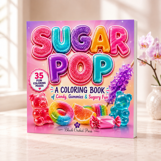 Sugar Pop: A Coloring Book of Candy, Gummies & Sugary Fun
