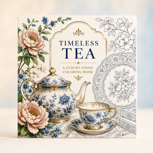 Timeless Tea: A Luxury China — Print to Color Collection