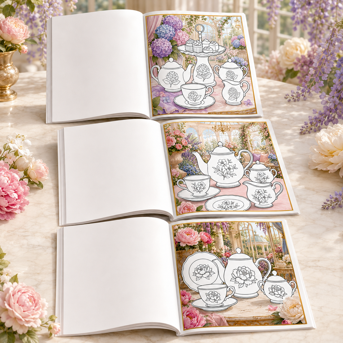 Timeless Tea: Elegant China Gardens (Timeless Tea Coloring Book Series)